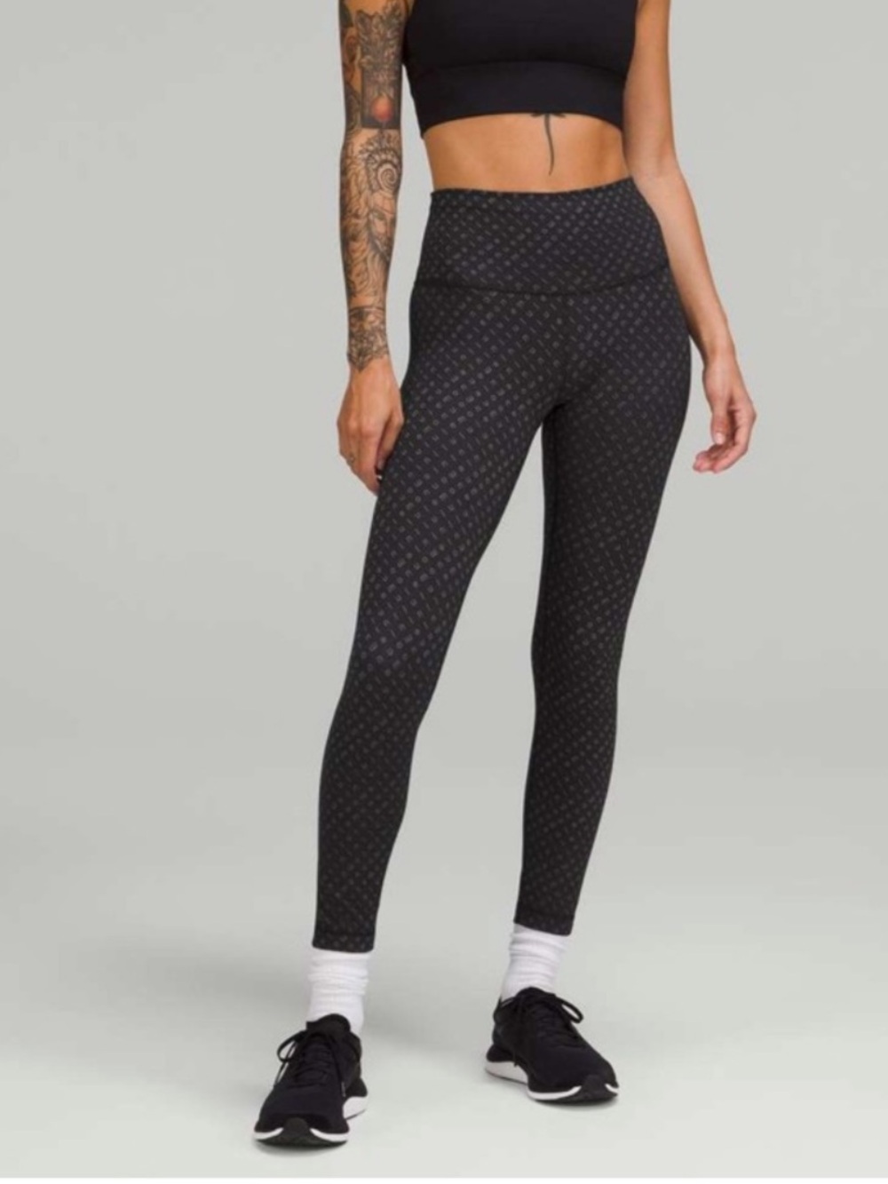 Lululemon Wunder Train Tights Mirrorify Black Multi